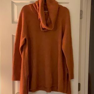 Women’s Cowl Neck Tunic Sweater, Size 1X